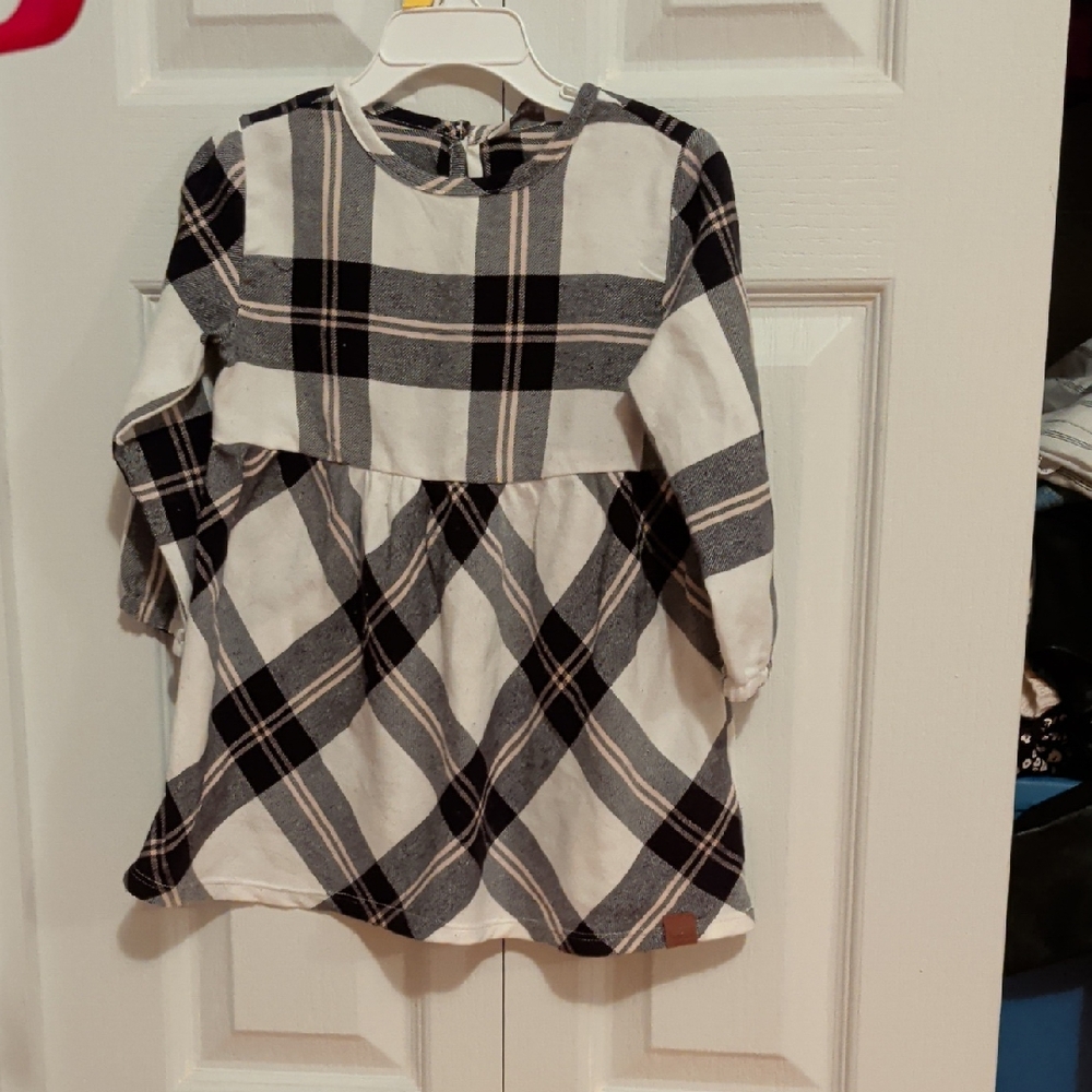 4/25$ Plaid Long Sleeve Kids Top